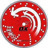 OX Tools OX-PU10-10 10" Fast Cutting Diamond Blade for Reinforced Concrete, Granite, Bluestone and Hard Pavers, Masonry Wet Saw Blade,Diamond Saw Blade,10mm Segments,5/8"-7/8" Arbor