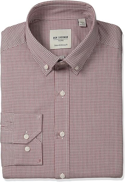 mens skinny fit dress shirts