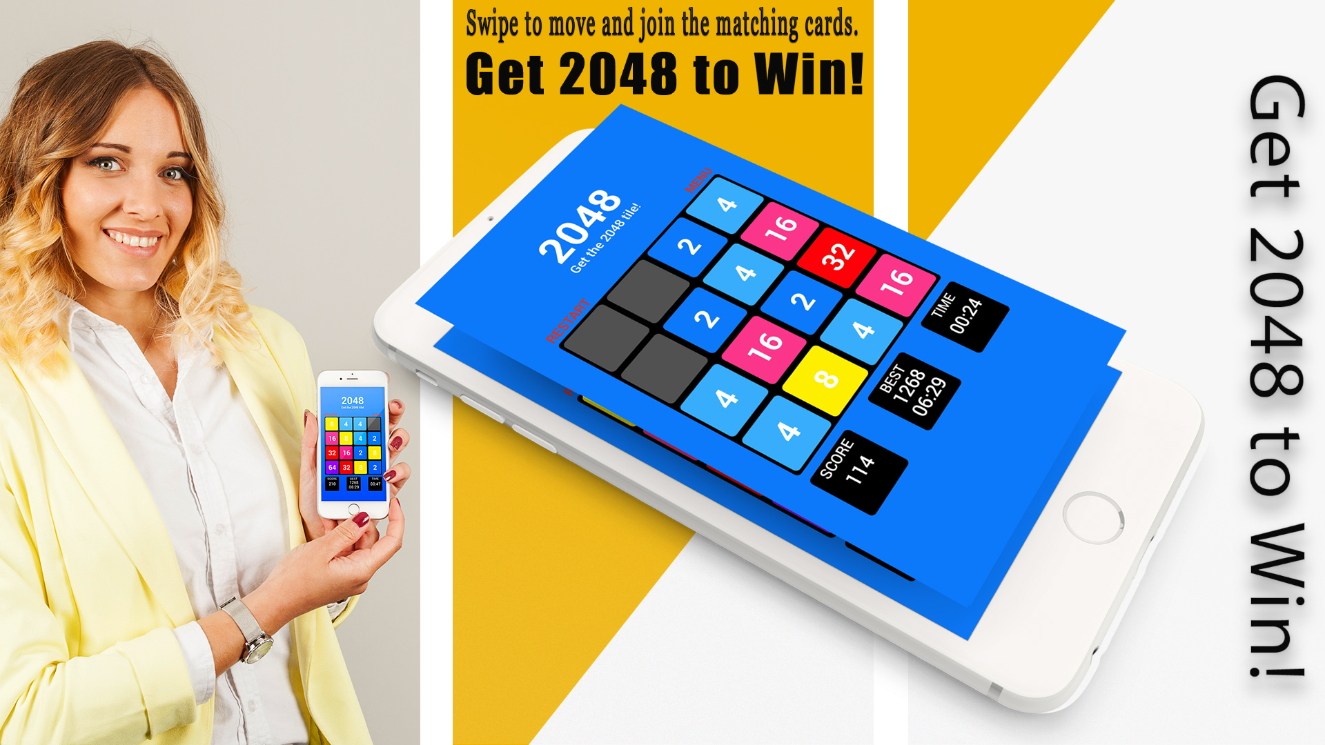 2048 Game - Get the 2048 tile ! - Thumbnail 2
