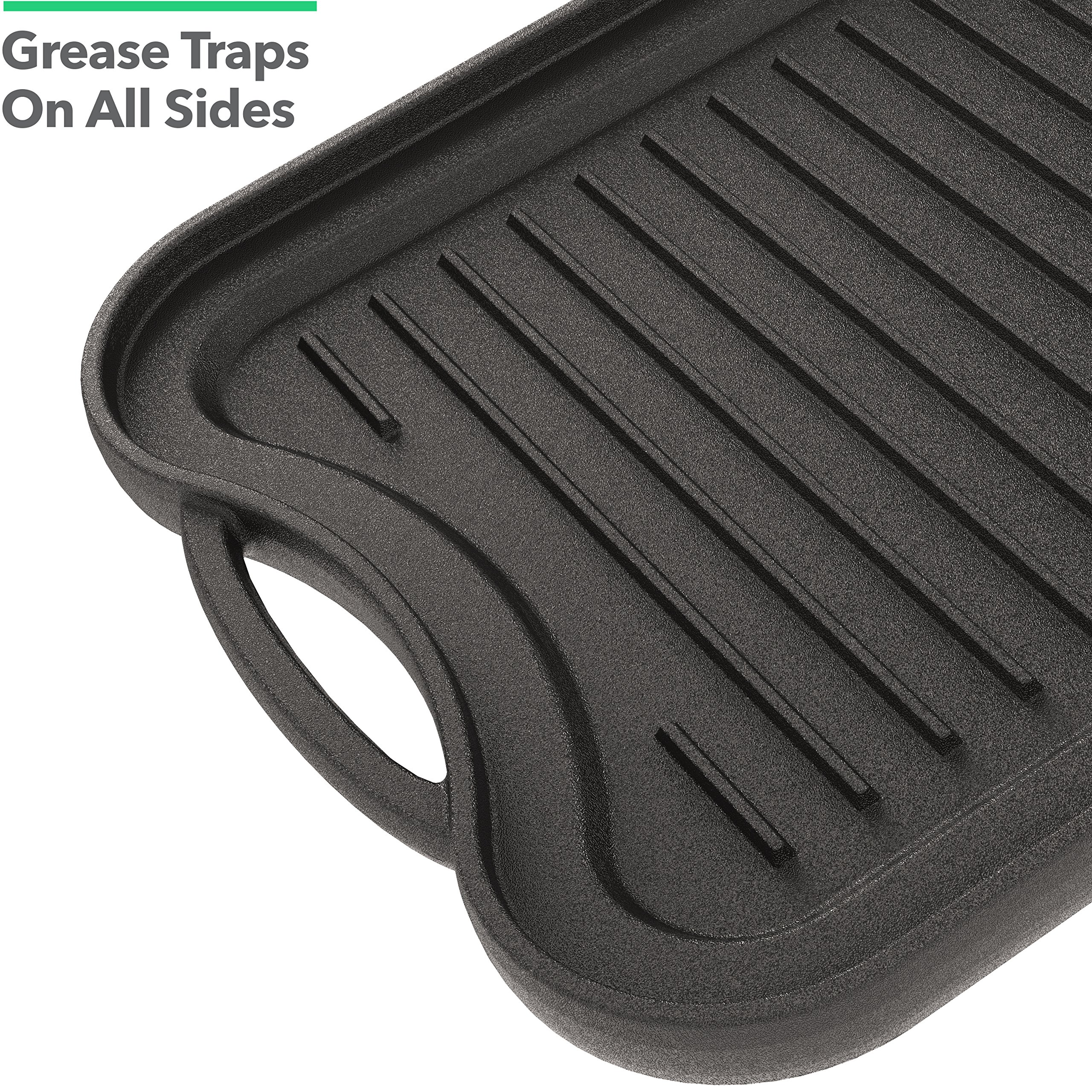 Vremi 20 inch Large Nonstick Cast Iron Griddle for Kitchen Stove Top