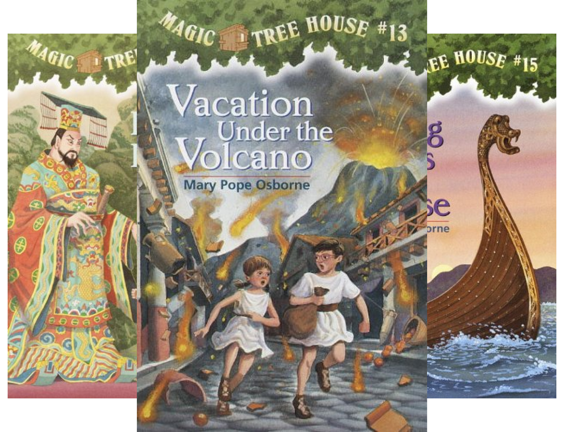 Download Magic Tree House, Books 13-16: Vacation Under the Volcano, Day of the Dragon King, Viking Ships at Sunrise, and Hour of the Olympics