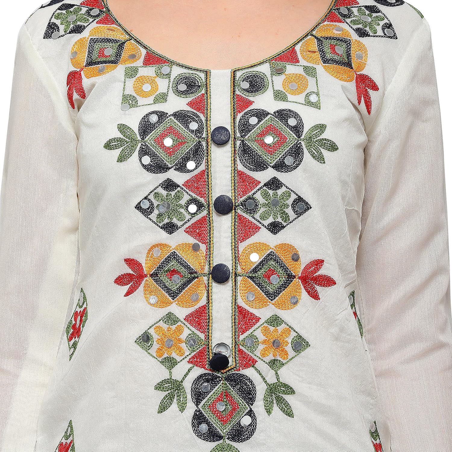 ethnicjunction women's silk cotton dress material (ej1180-88014_offwhite_x-large)