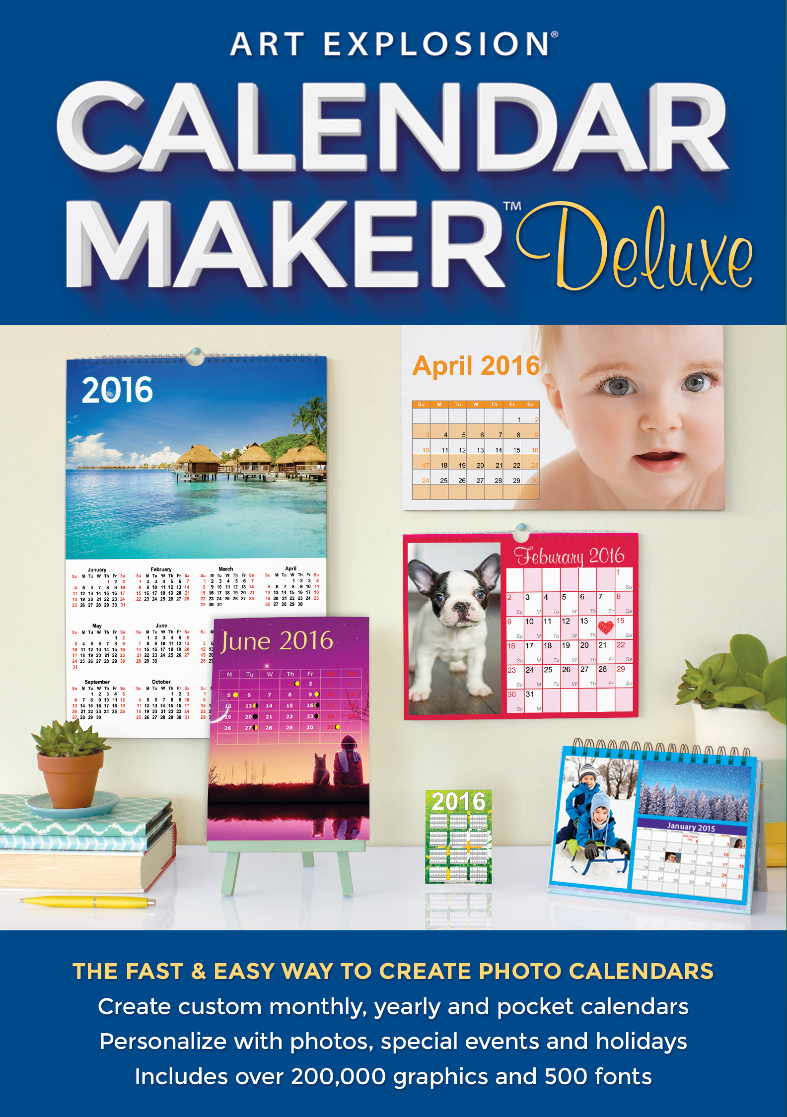 Art Explosion Calendar Maker Deluxe [Download]
