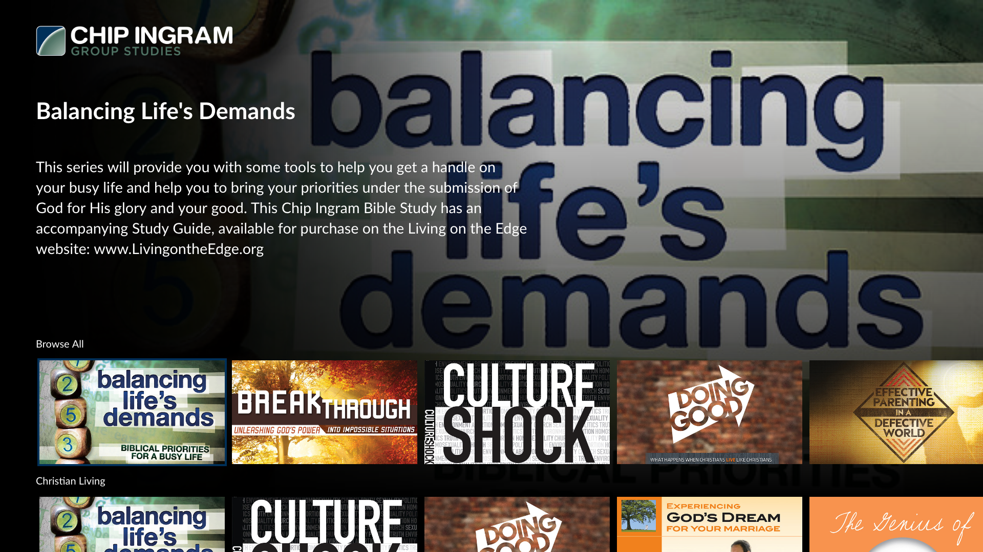 Chip Ingram Bible Studies Appstore for Android