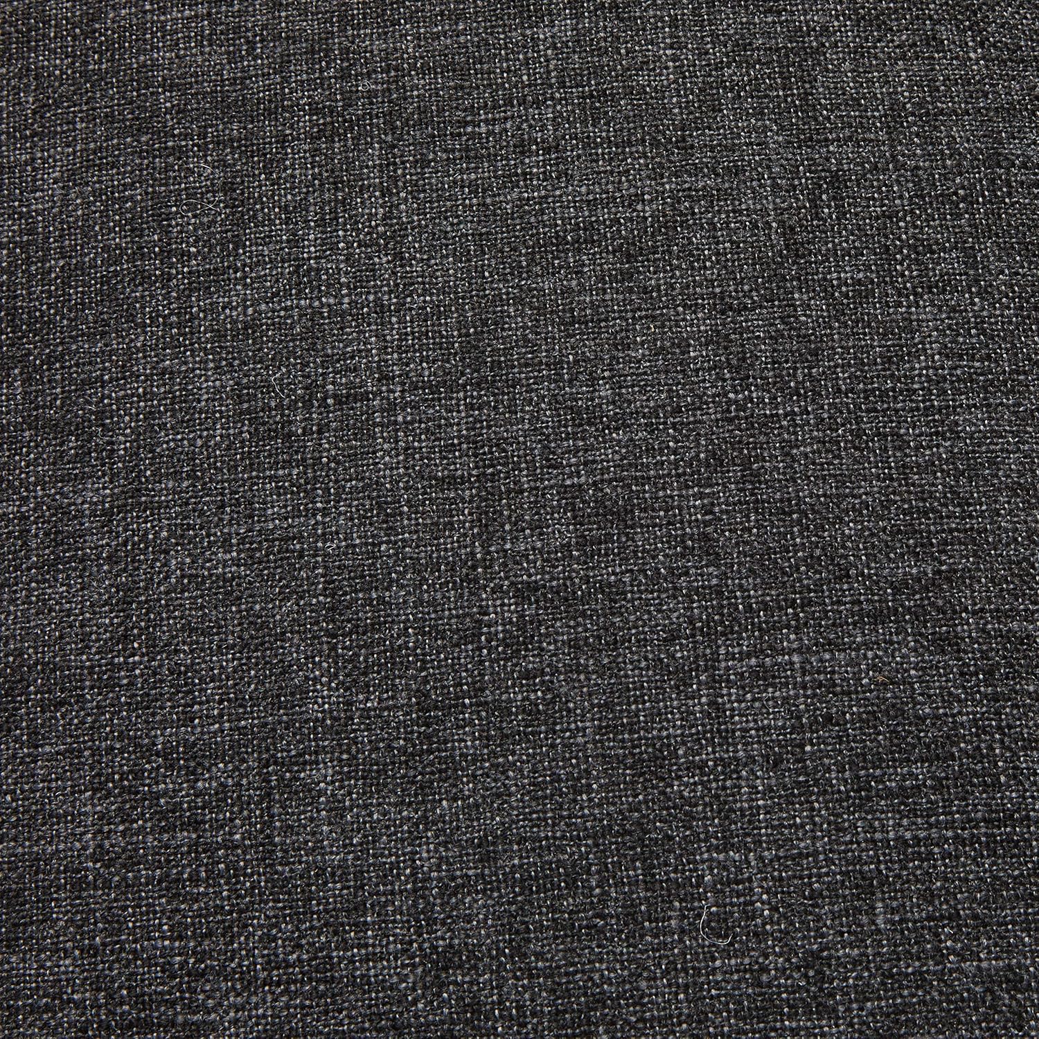Beverly Fine Furniture Left Facing Linen Russes Sectional Sofa Set With Ottoman, Dark Grey: Furniture & Decor