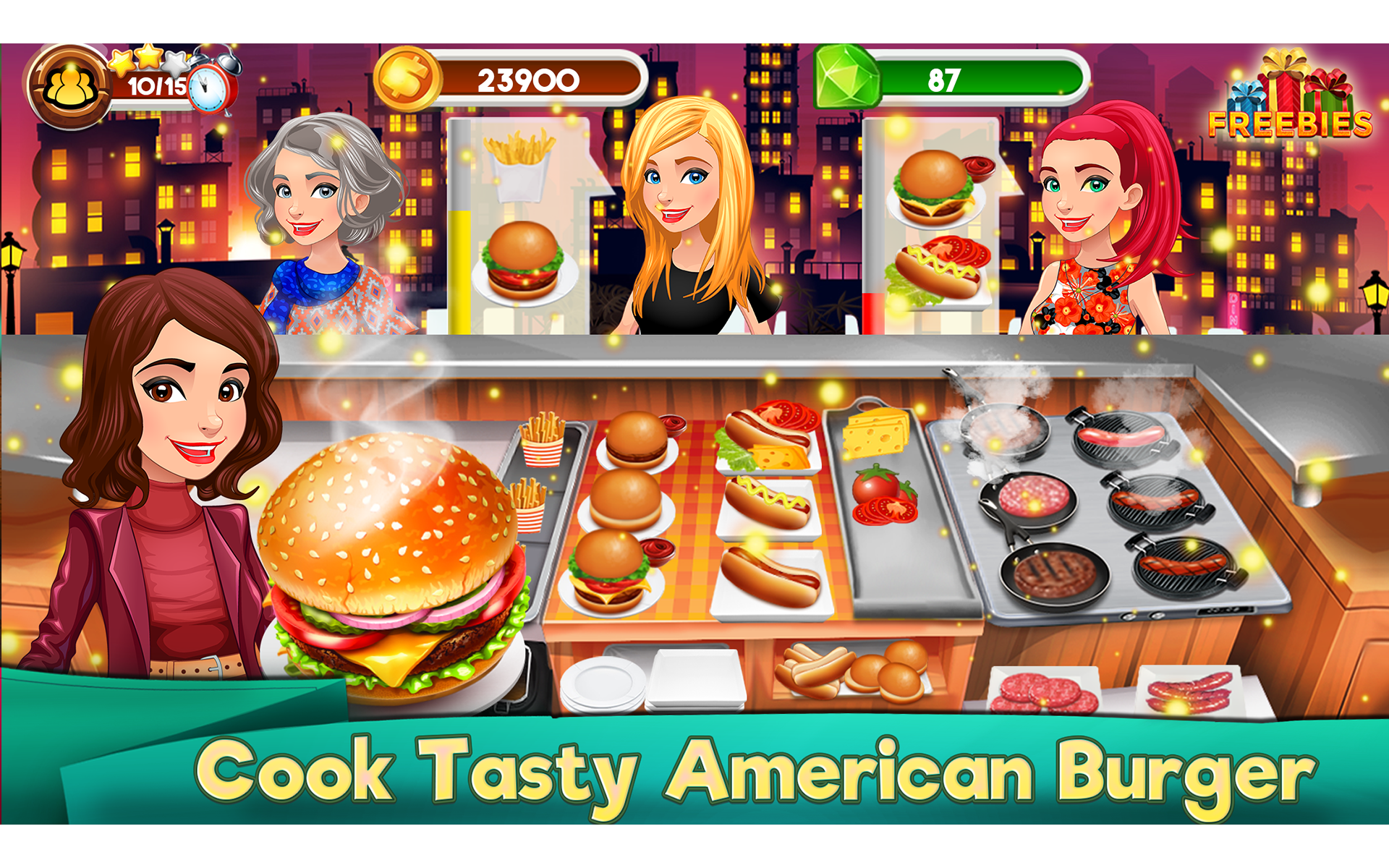 Amazon.com: Cooking Crazy Food Restaurant Burger Fever Games