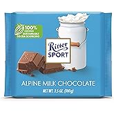 Ritter Sport Alpine Milk Chocolate, 3.5 Ounce Bar, 12 Pack 100% certified Sustainable Cocoa