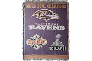 The Northwest Company NFL Unisex-Adult Vintage Woven Tapestry Throw Blanket, 48" x 60"