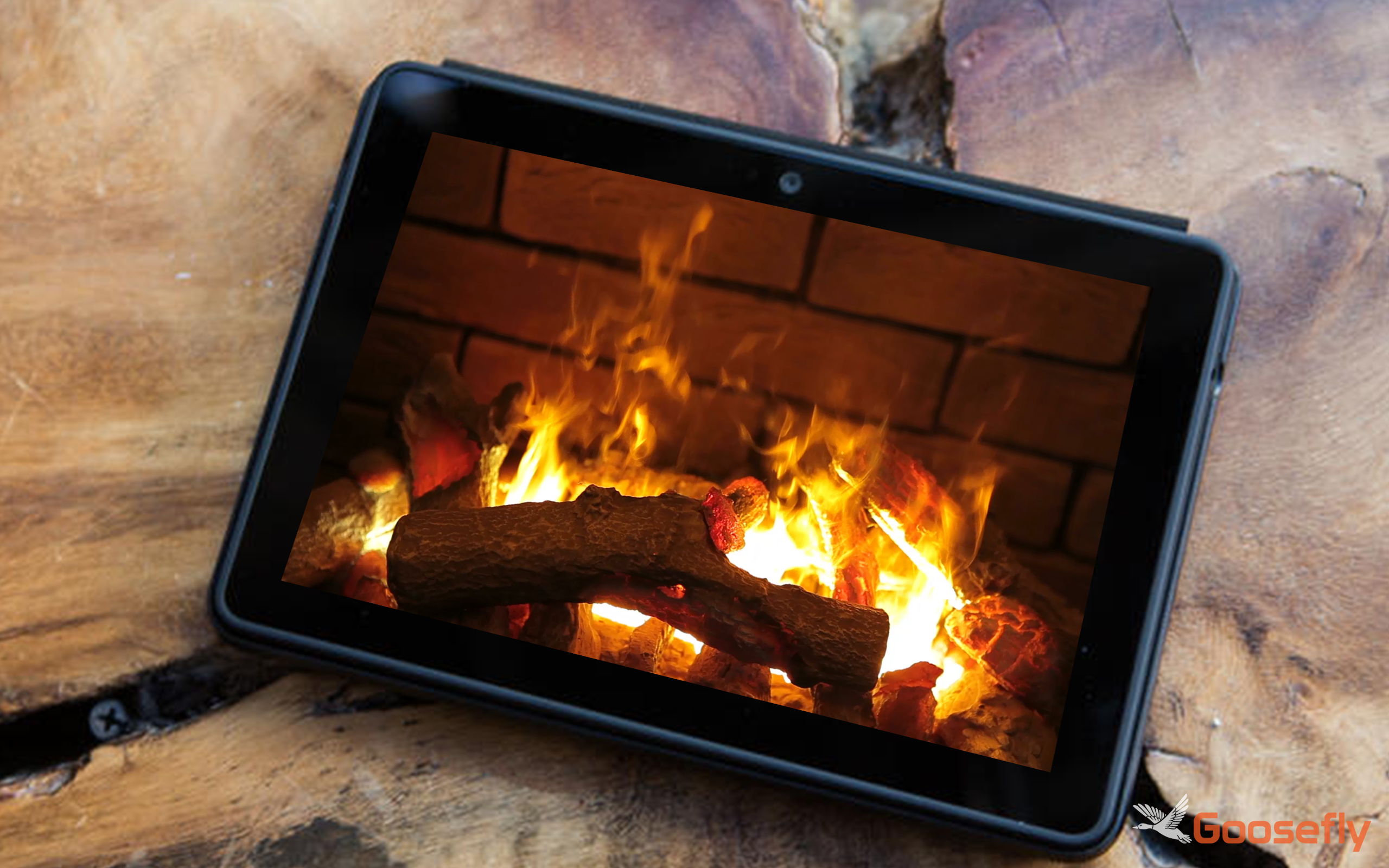 ambiente de chimenea HD gratis: disfrute de las vacaciones de Navidad