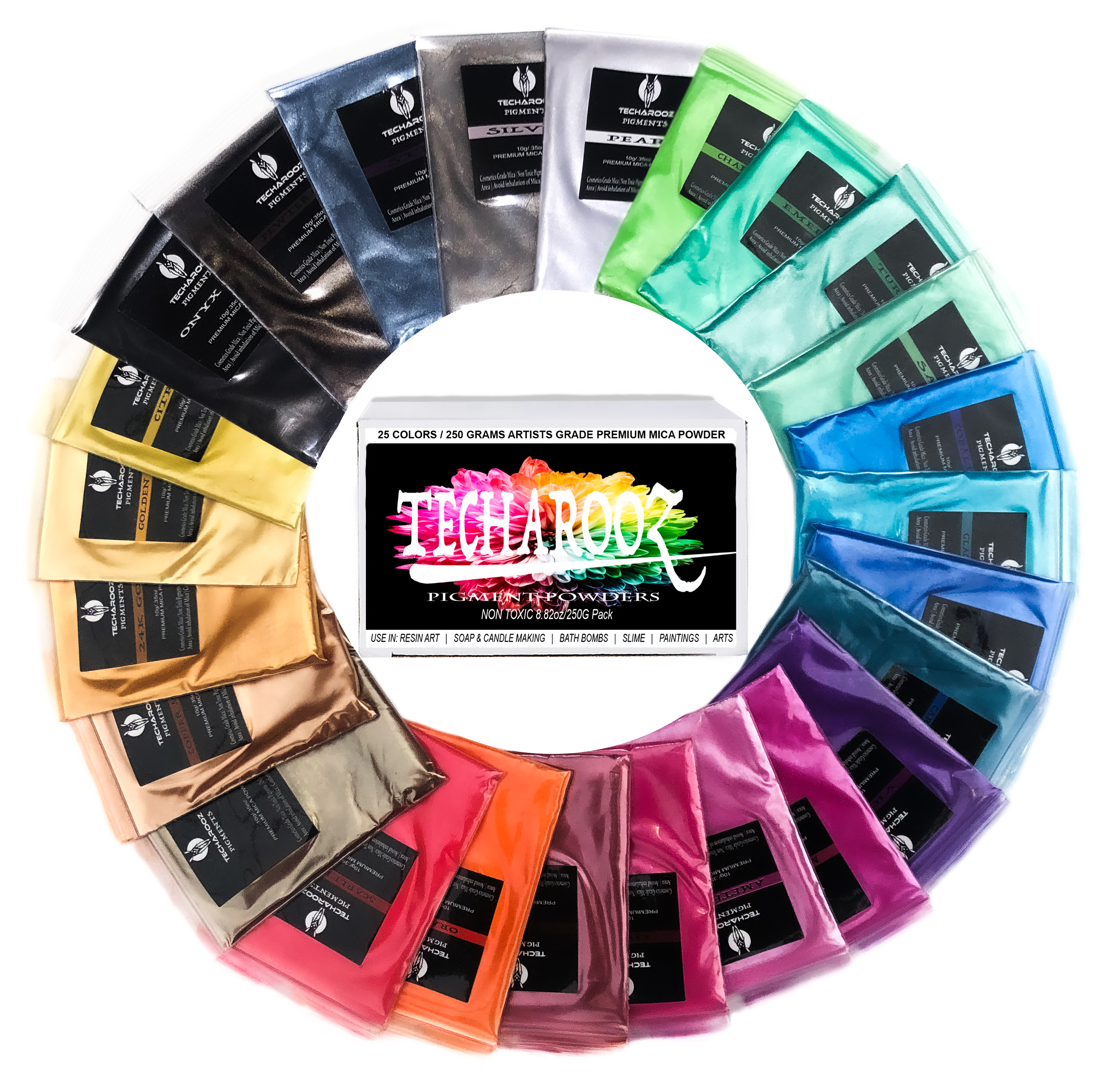 6 Mica+Powder+Set+TECHAROOZ+Colorant