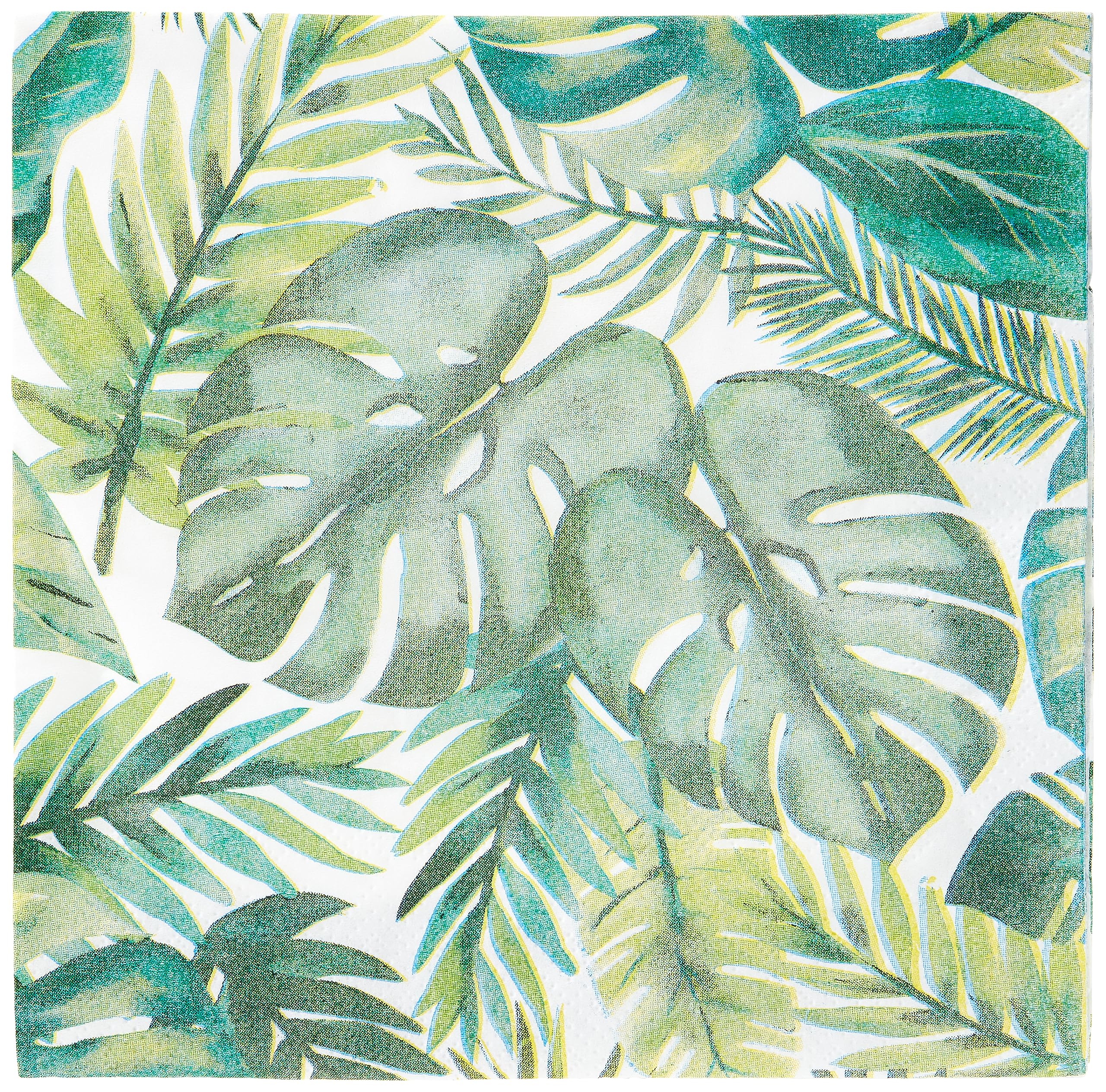Palm Tropical Luau Luncheon Napkins (16cm) - Vibrant & Colorful Party Napkins - Perfect for Luaus, Beach Parties, and Summer Gatherings - 16ct