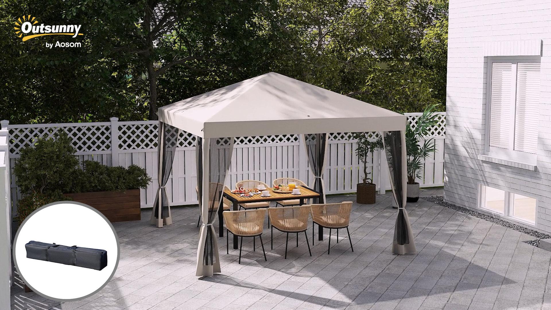 Outsunny 10' x 10' Pop Up Canopy Tent Review: Portable Shelter with Mesh Netting image 28