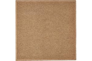 HE HUDSON EXCHANGE Hudson Exchange (35"x35", Camel) Waterhog Fashion Scraper Entry Square Floor Mat
