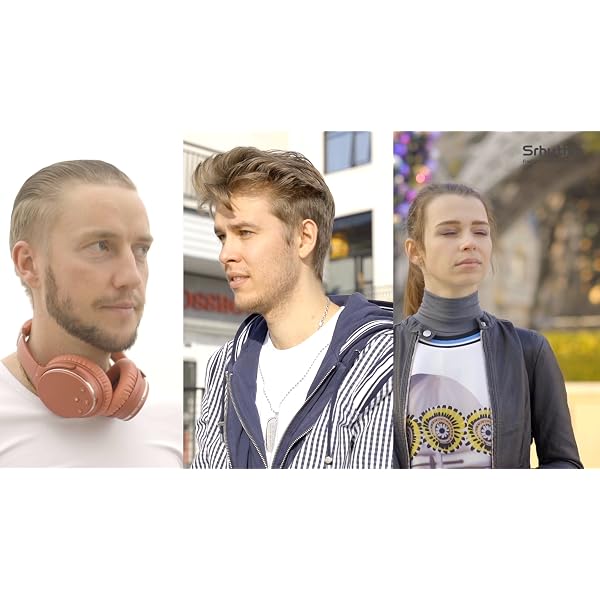 Cuffie Cancellazione del Rumore Wireless Bluetooth 5.0, Srhythm NC35  Auricolare Leggero Over-ear con Tipo C Carica Rapida,Vocale  Controllo,Microfono CVC8.0, 40+ ore di Riproduzione - Cuffie Hi-Fi