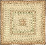 SAFAVIEH Braided Collection 6' Square Rust / Multi