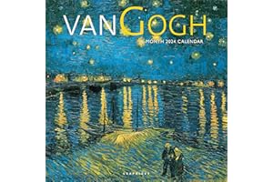 Graphique 2024 Van Gogh Wall Calendar | 12” x 12” | Thick Paper | Home & Office Organizer | Large Monthly Grid | 3 Languages & Marked Holidays | 4 Month Preview Page for 2025