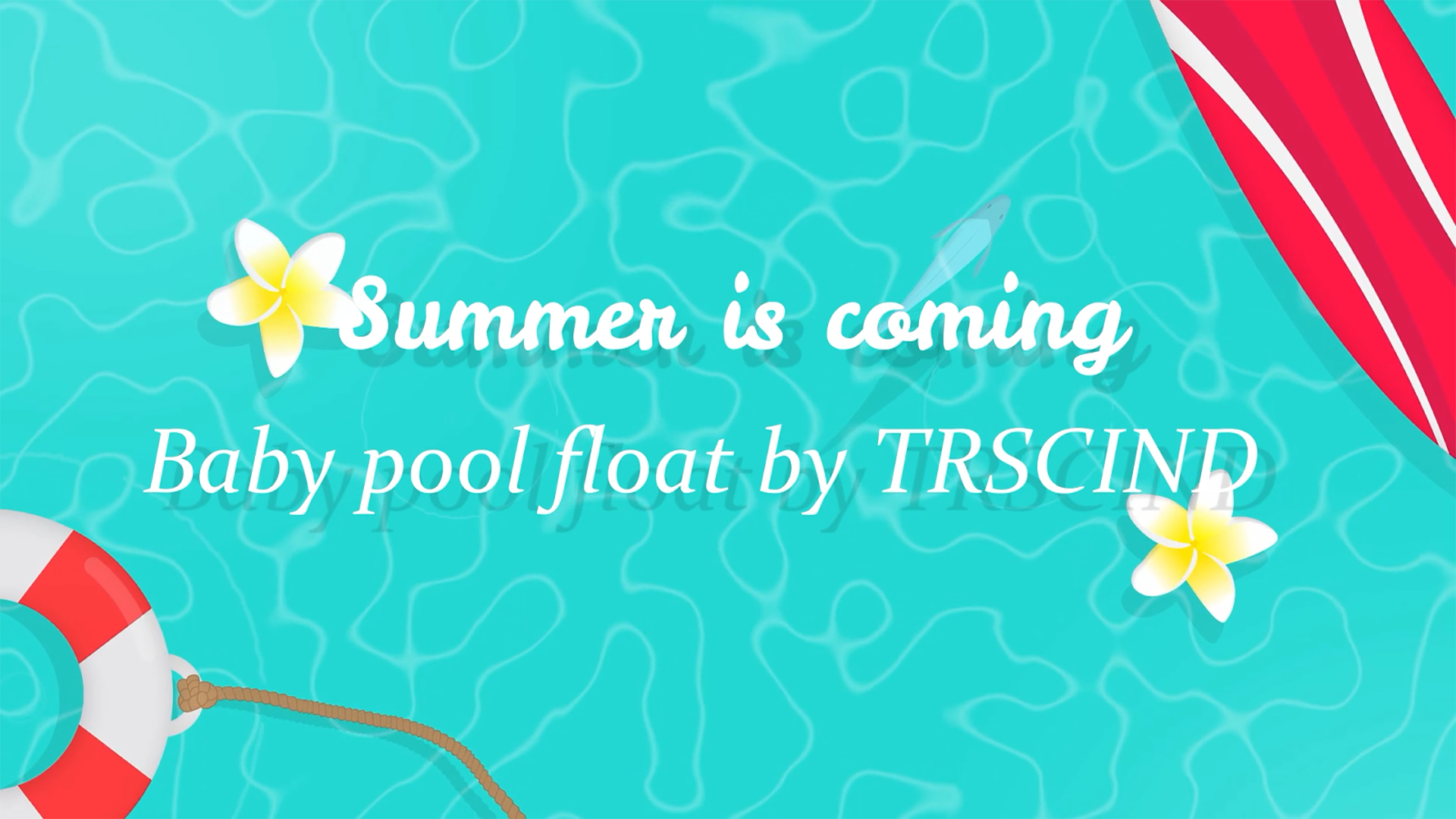 TRSCIND Inflatable Shark Baby Swimming Pool Floaties with Canopy