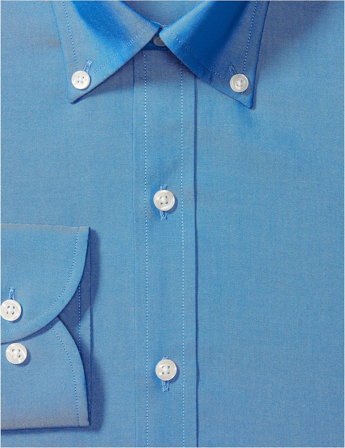  Brand - Buttoned Down Men's Slim-Fit Button Collar Solid Pinpoint Dress Shirt, Supima Cotton Non-Iron: Clothing
