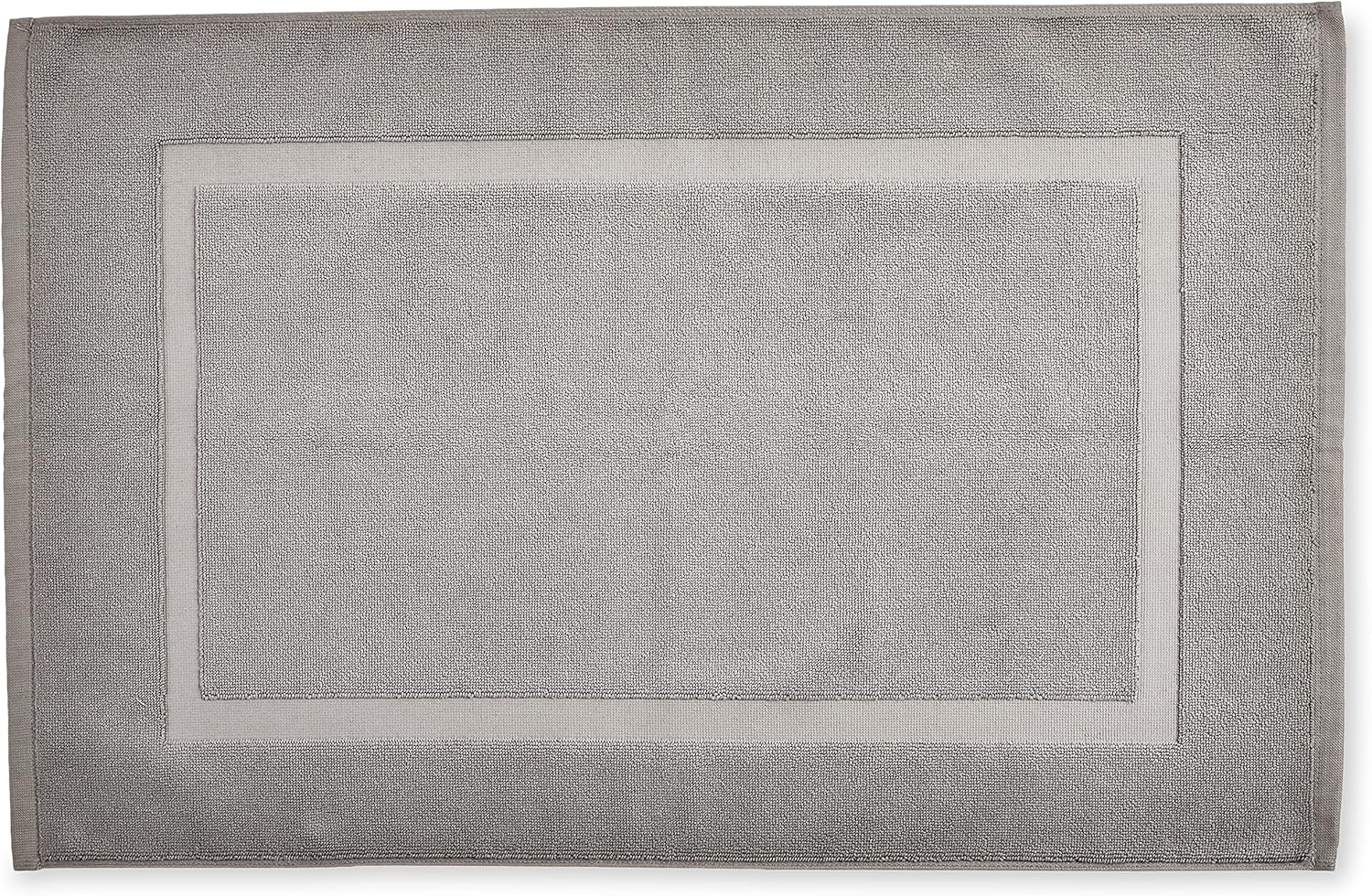 Basics Banded Bathroom Bath Rug Mat - 20 x 31 Inch, White: Home & Kitchen