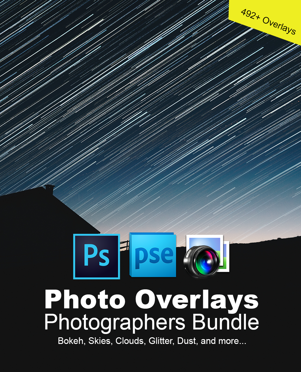 image for NUUGraphics 492+ Photoshop Overlays - MAMMOTH Collection - Bundle of P