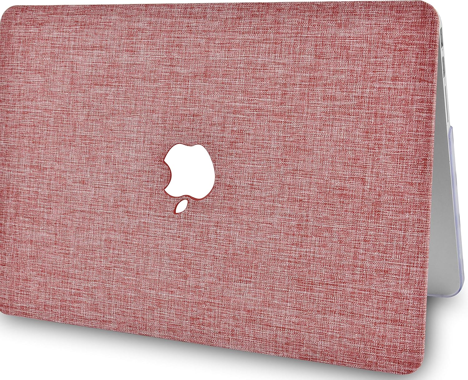 KECC Laptop Case Compatible with MacBook Air 13" Retina (2020/2019/2018, Touch ID) w/Keyboard Cover + Sleeve + Screen Protector (4 in 1 Bundle) Plastic Hard Shell Case A1932 (Red Fabric): Computers & Accessories