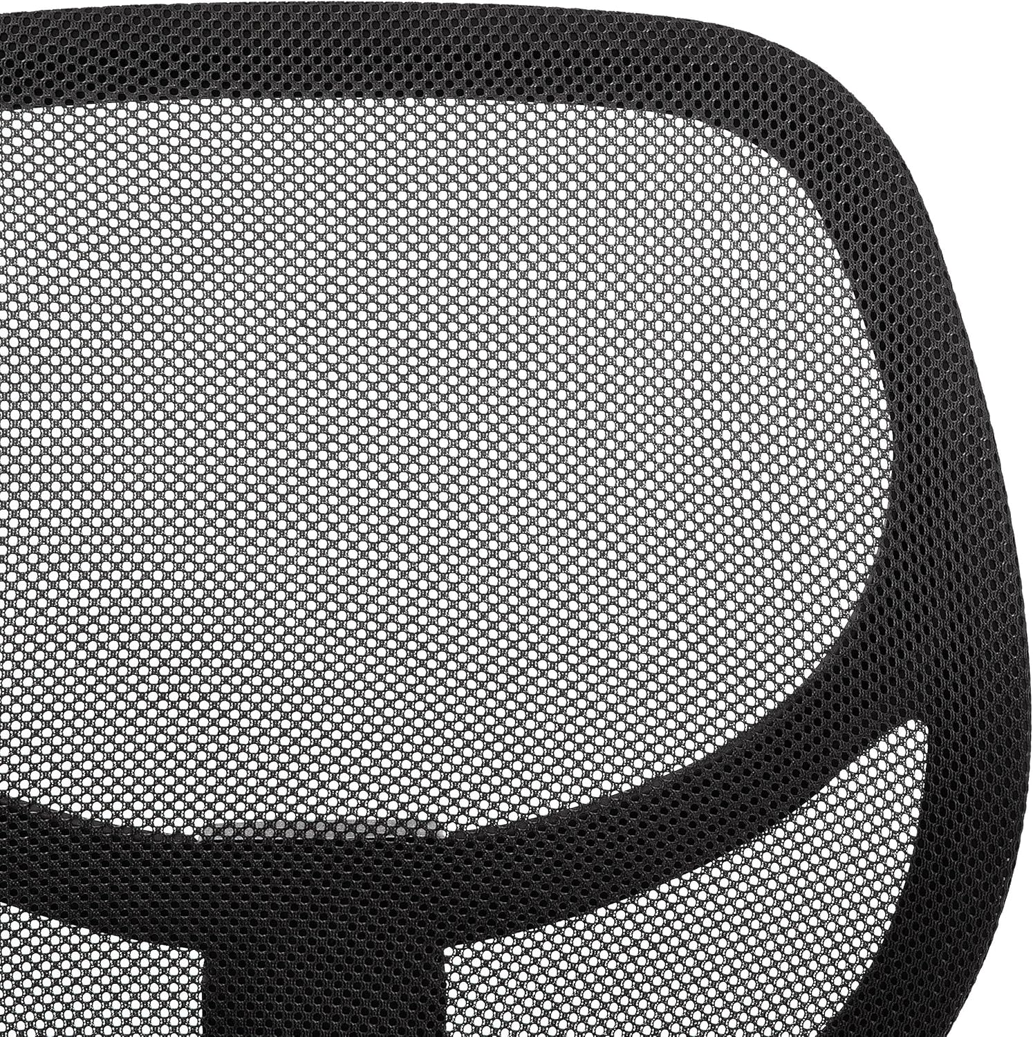 Basics Low-Back, Upholstered Mesh, Adjustable, Swivel Computer Office Desk Chair, Black: Furniture & Decor