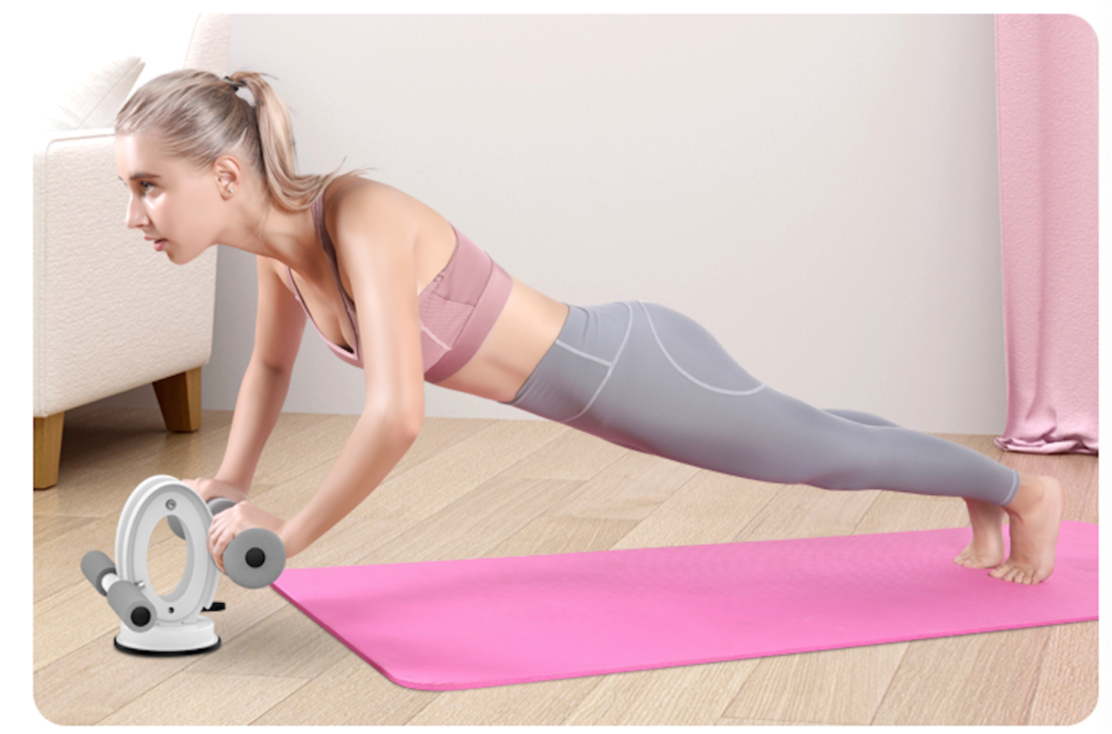 LOVHO-Sit-Up-Fitness-Bar-Portable-Adjustable-Training-Equipment-with-5-Suction-Cups-for-Home-Exercise