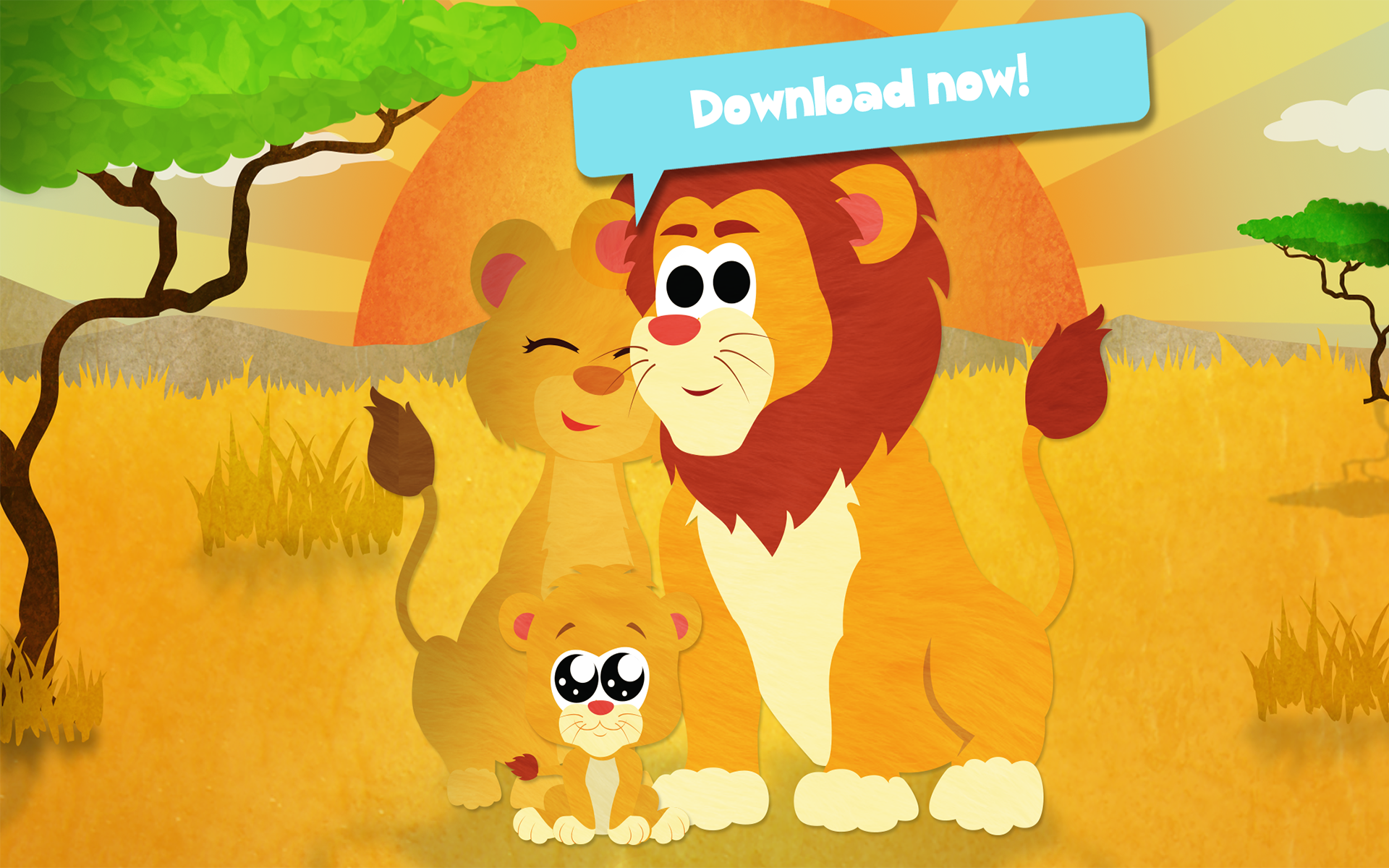 Play and raise your own Lion Games for Kids Appstore for