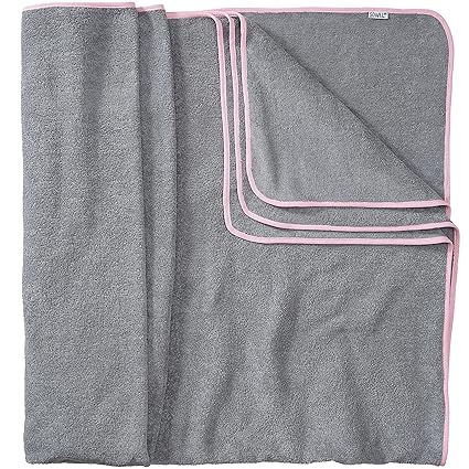 Sowel Serviette Plage Xxl Serviette De Bain Grande Taille Pour Les Couples Ou Famille 100 Coton 160x200 Cm Gris Rose