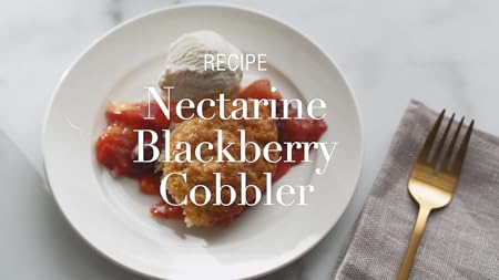 Nectarine Blackberry Cobbler