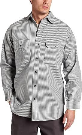 Amazon.com: Key Industries Men's Long Sleeve Button Front Hickory