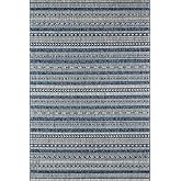 NOVOGRATZ Villa Collection Tuscany Indoor/Outdoor Area Rug, 3'3" x 5'0", Blue