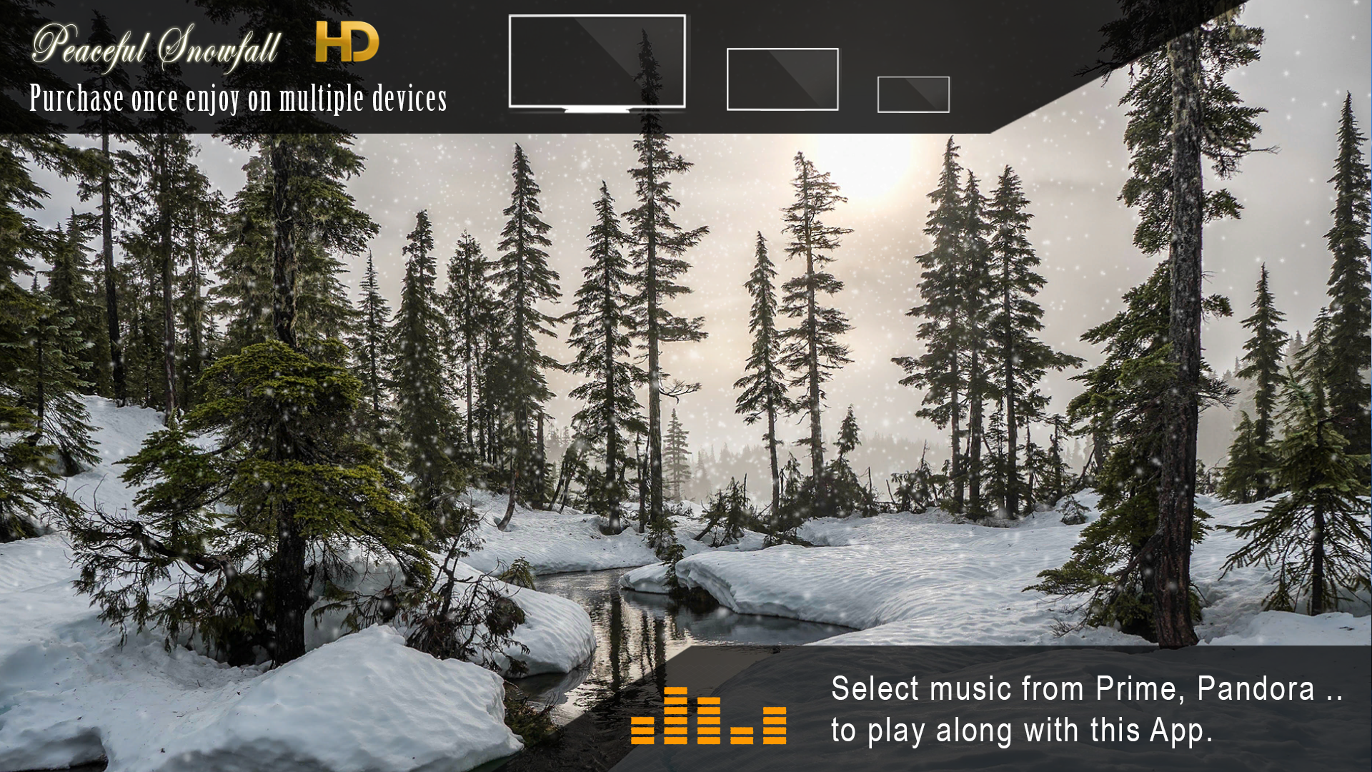 Peaceful Snowfall HD