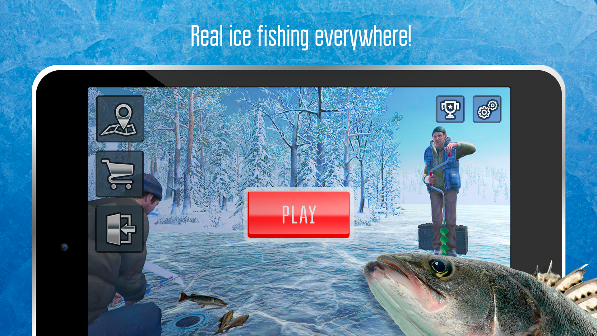 Ice Fishing Free Fishing Game Catch Big Fish Amazonca - 