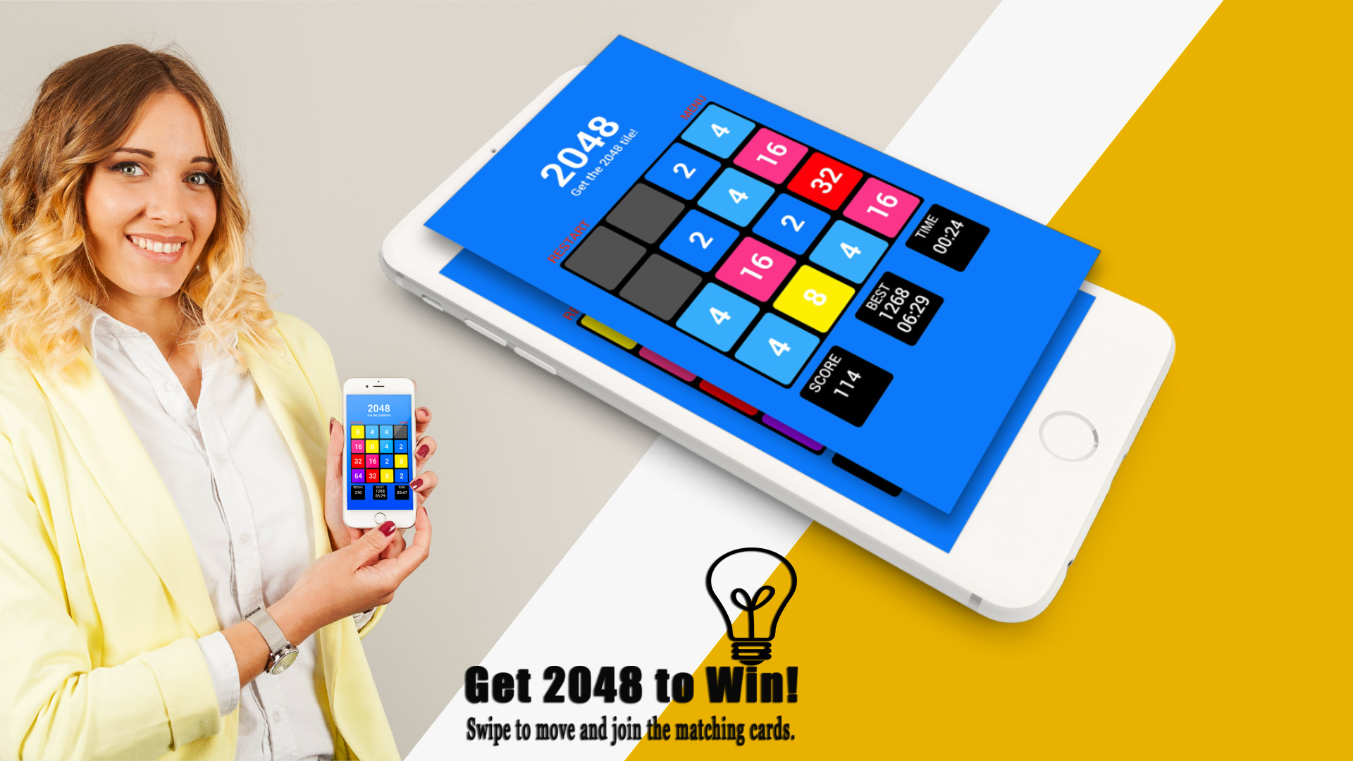 2048 Game - Get the 2048 tile ! - Thumbnail 3
