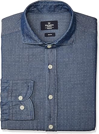 hackett denim shirt