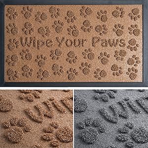 Extra Durable Door Mat 30x18 - Welcome Mats for Front Door - Indoor Door Mat - Entryway Rug - Outdoor Doormats - Dog Food Mat - Rugs for Entryway
