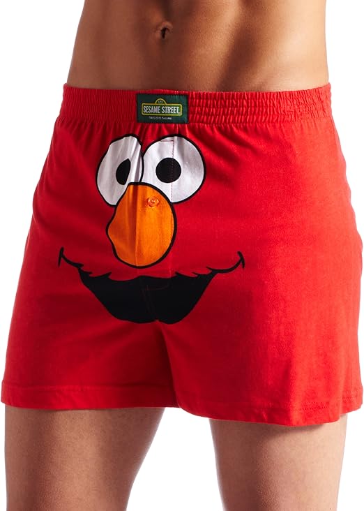 MJC International Men's Big Face Elmo Boxer Brief at Amazon Men’s