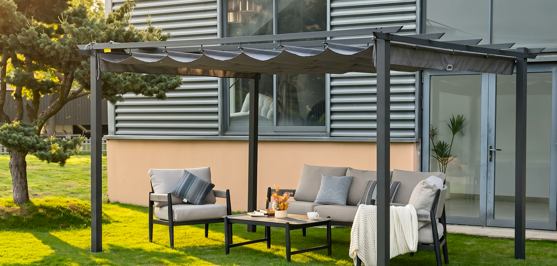 HAPPATIO 10x13 Retractable Pergola Review: Aluminum Frame With Adjustable Sun Shade image 25