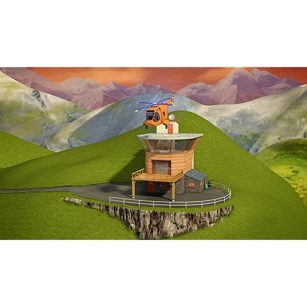 Simba 109251002 - Feuerwehrmann Sam Hubschrauber Wallaby II (34 cm, 6 Sitzplätze) für Kinder ab 3 Jahren, mit Originalsound, Licht, drehbarem Rotor, Seilwinde und Tom Thomas Figur, Gelb – Bild 8