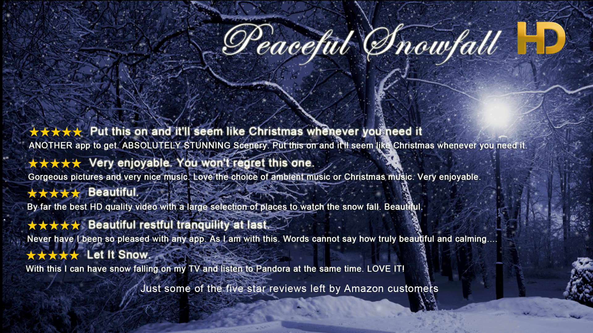 Peaceful Snowfall HD