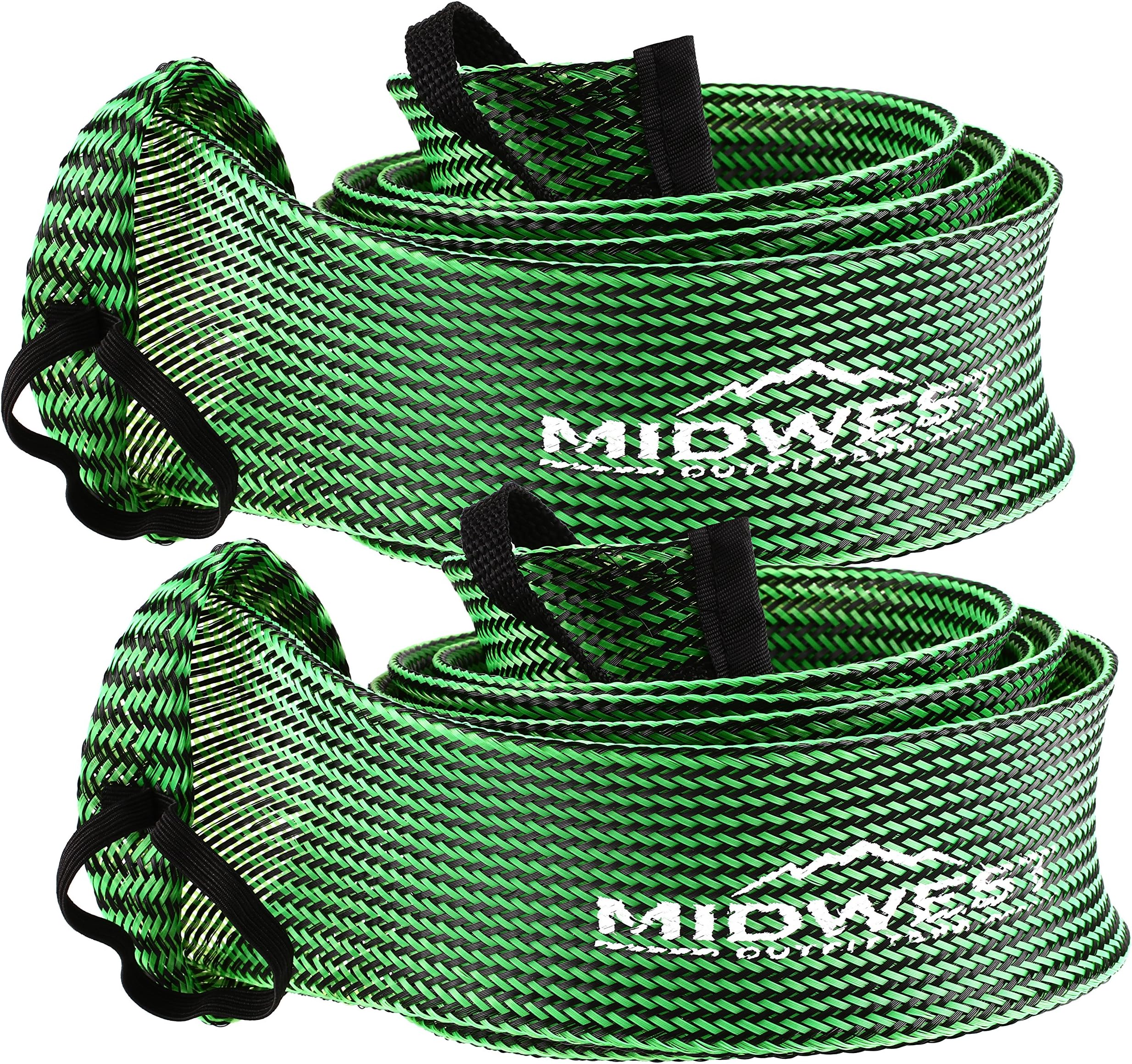 Midwest Outfitters Rod Socks - Fishing Rod Sleeve Cover Fishing Pole Covers for Spinning Baitcaster and Youth Fishing Pole Sizes - Multiple Sizes and Colors