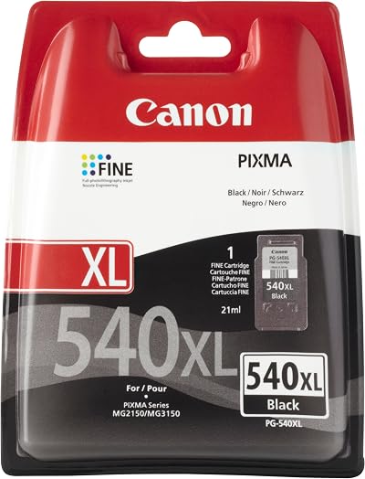 Canon PG-540XL Black Ink Cartridge Original High Capacity