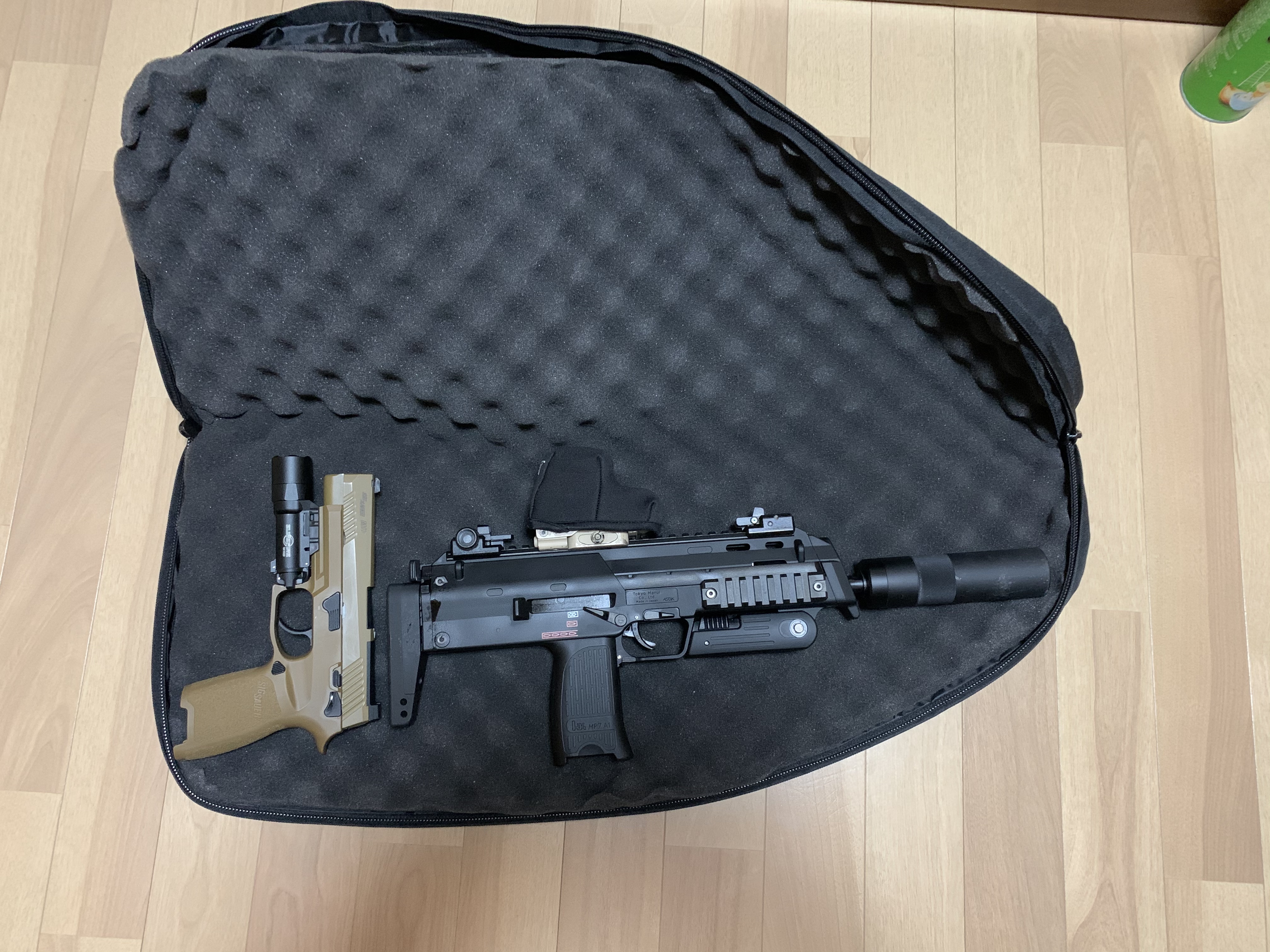 ミリタリーベース 65cm インクラインド ガンケース [カラー：ブラック