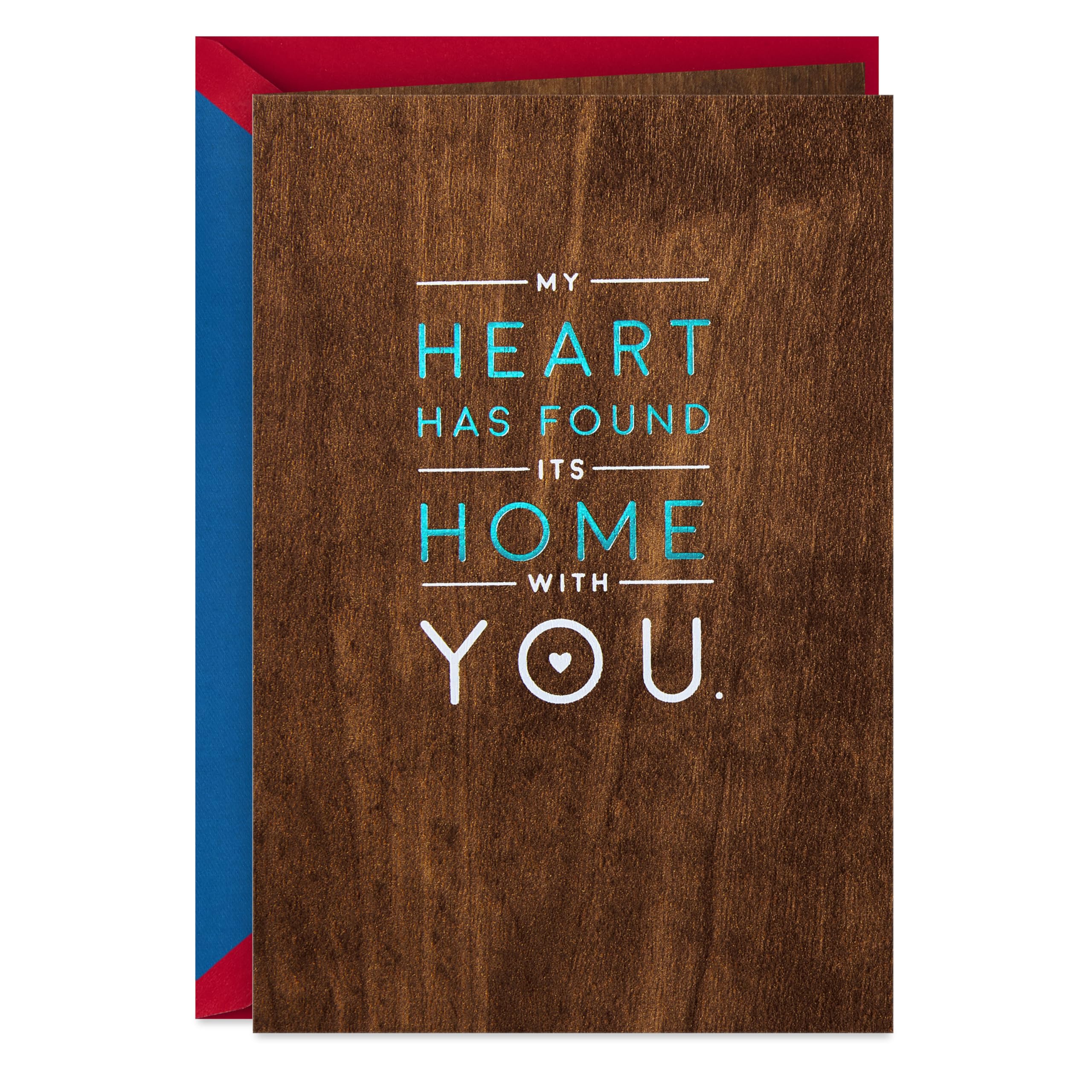 Hallmark Signature Wood Valentines Day Card for Husband, Wife, Boyfriend, Girlfriend (Love Our Life Together) Anniversary Card, Love Card