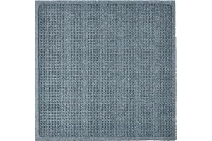 HE HUDSON EXCHANGE Hudson Exchange (35"x35", Bluestone) Waterhog Fashion Scraper Entry Square Floor Mat
