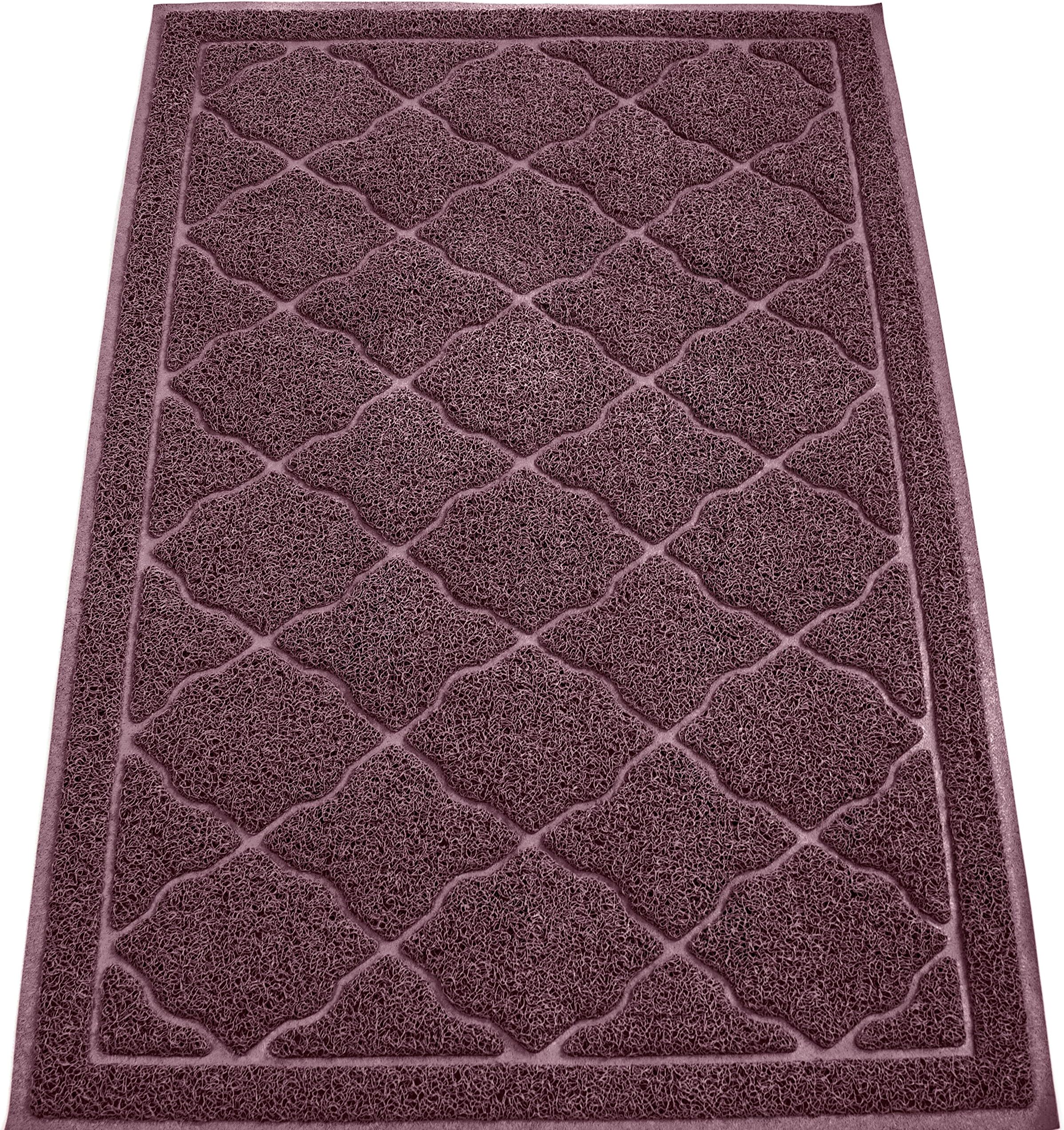 KW Pets Extra Large Cat Litter Mat Non-Toxic, Soft, Easy to Clean Cat Litter Tracking - Best Kitty Litter Catcher with Litter Trapping Mesh to Prevent Litter Scatter for Litter Free Floors