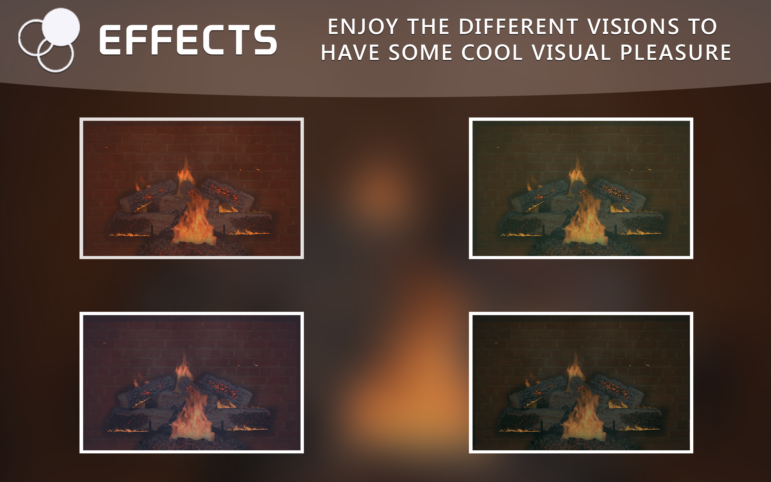 Romantic Firefly HD - Fireplace Wallpaper & Themes