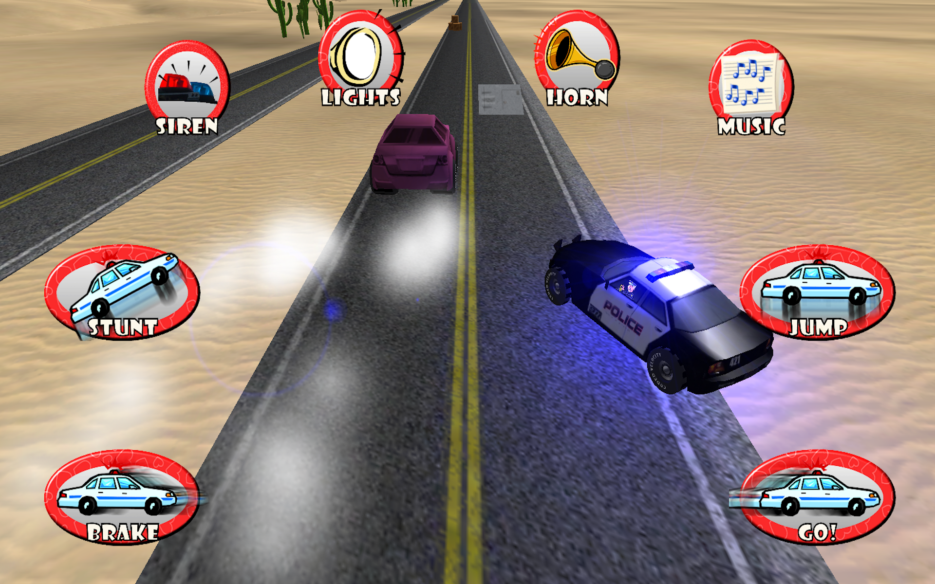 Police Car Toddler Racing! Toy Car Game For Little Kids
