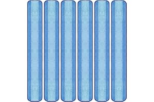 LTWHOME 36 Inch Microfiber Wet or Dry Mop Refill Pads for Hardwood Floor Commercial Supplies (Pack of 6)